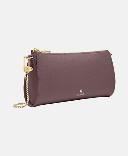 Aigner Kožená messenger taška Bordó 3