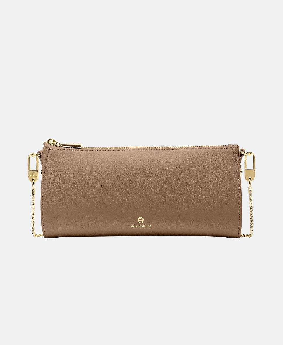Aigner Kožená messenger taška Béžová 1