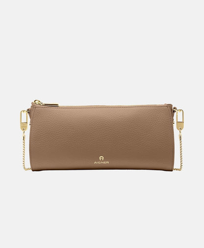 Aigner Kožená messenger taška Béžová 1