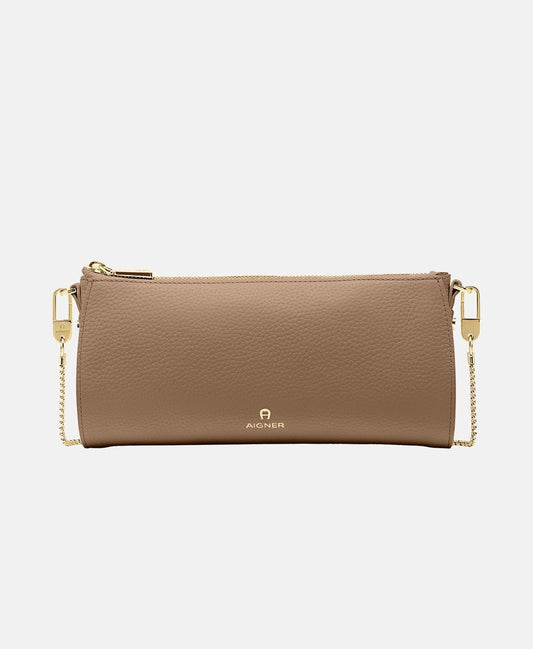 Aigner Kožená messenger taška Béžová 1