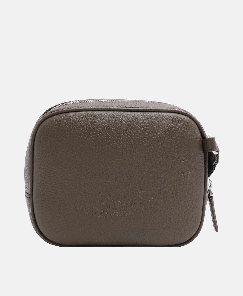 Aigner Kožená messenger taška Hnědá 4