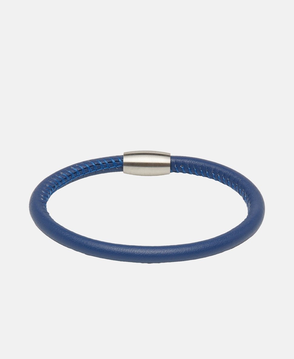 Lawrence Grey Jewelry kožený náramek Stříbrná 1