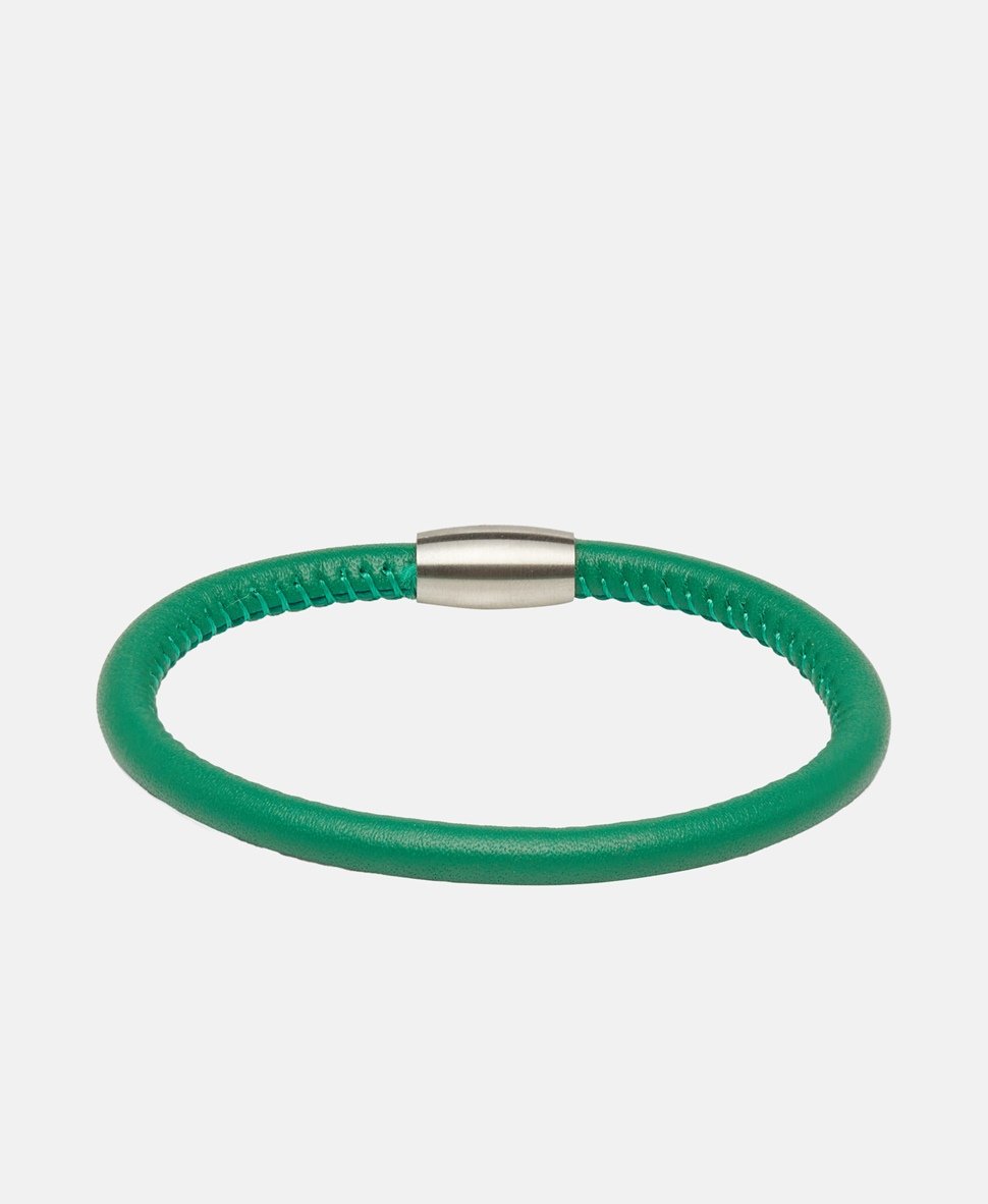Lawrence Grey Jewelry kožený náramek Stříbrná 1