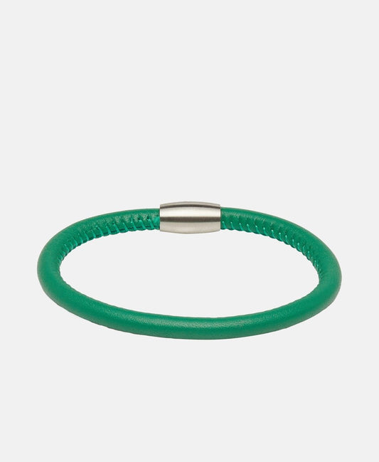 Lawrence Grey Jewelry kožený náramek Stříbrná 1