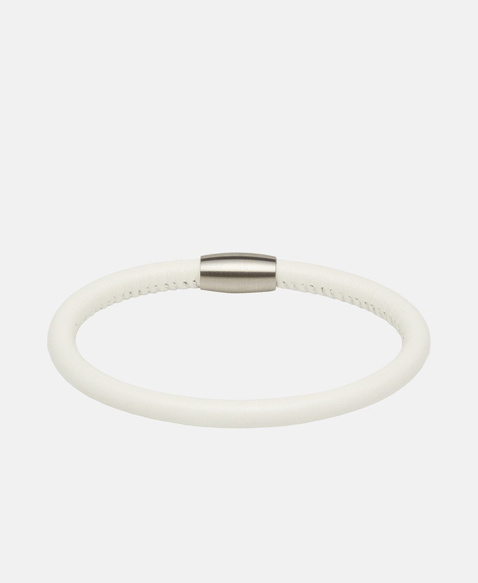 Lawrence Grey Jewelry kožený náramek Stříbrná 1