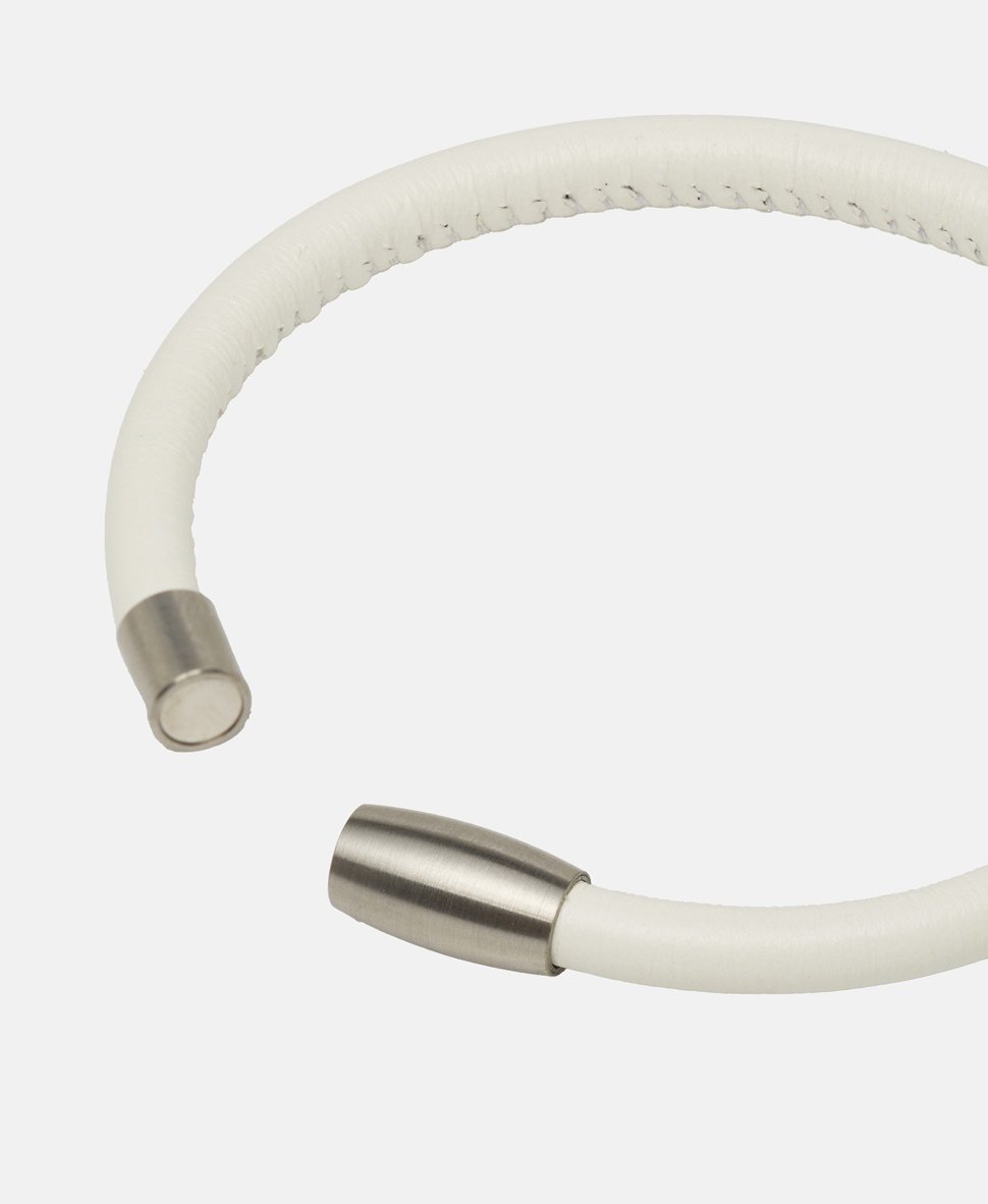 Lawrence Grey Jewelry kožený náramek Stříbrná 2