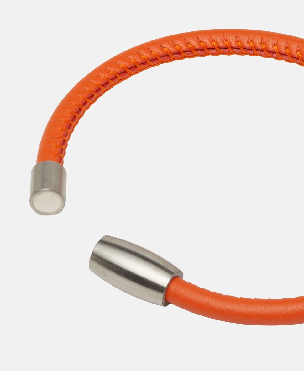 Lawrence Grey Jewelry kožený náramek Stříbrná 2