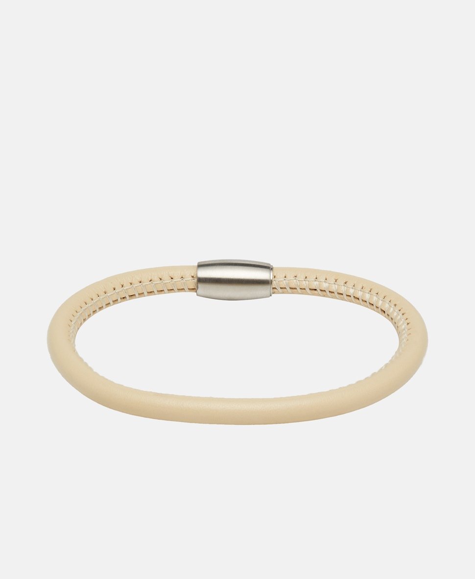 Lawrence Grey Jewelry kožený náramek Stříbrná 1