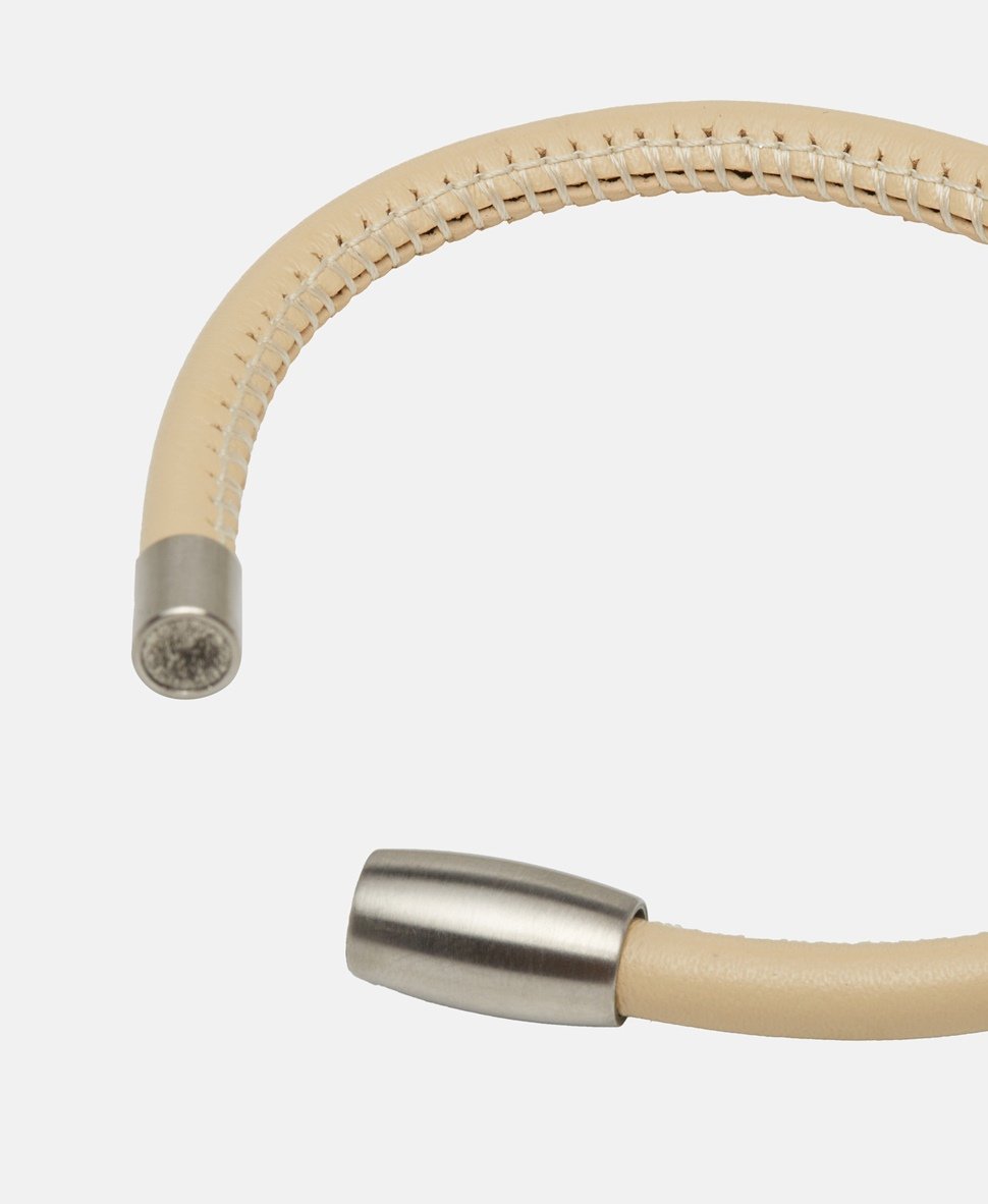 Lawrence Grey Jewelry kožený náramek Stříbrná 2