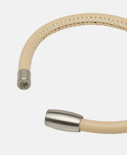 Lawrence Grey Jewelry kožený náramek Stříbrná 2