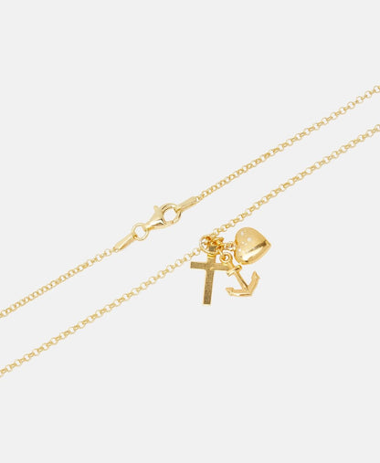 Lawrence Grey Jewelry řetízek s přívěskem Zlatá 2