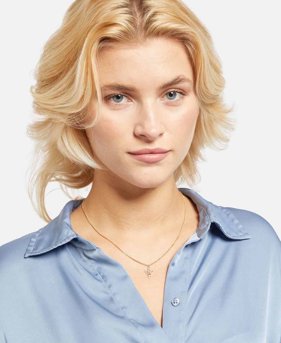 Lawrence Grey Jewelry řetízek s přívěskem Zlatá 3