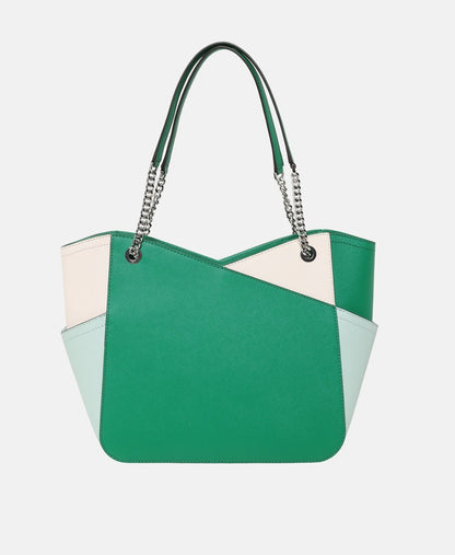 Michael Michael Kors kožená kabelka tote Zelená 4