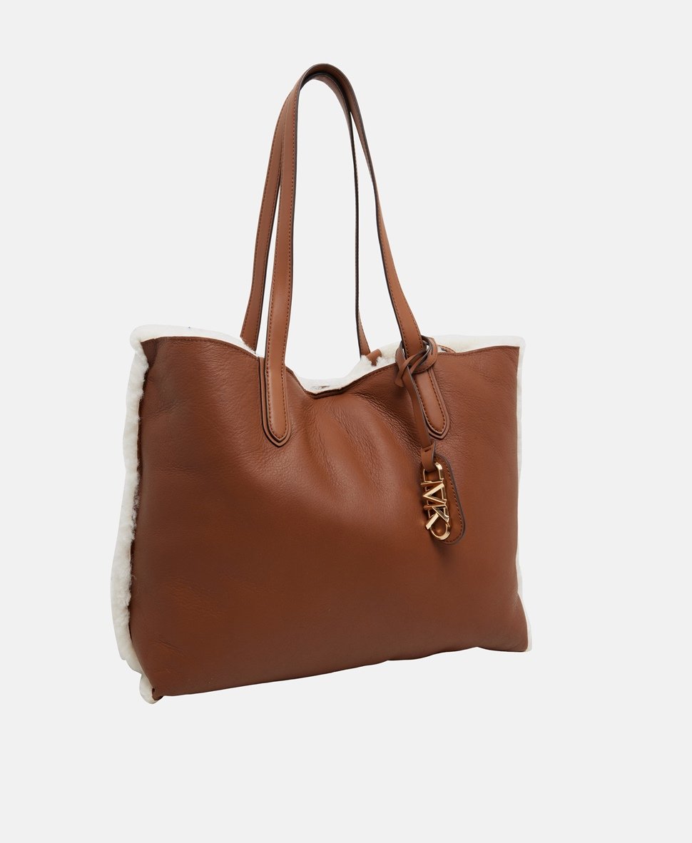 Michael Michael Kors kožená kabelka tote Jěmně béžová 1