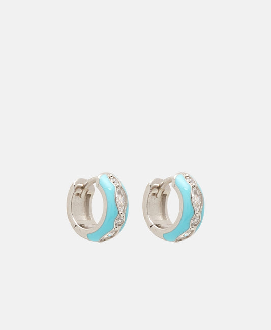 Lawrence Grey Jewelry Obručové náušnice Stříbrná 1