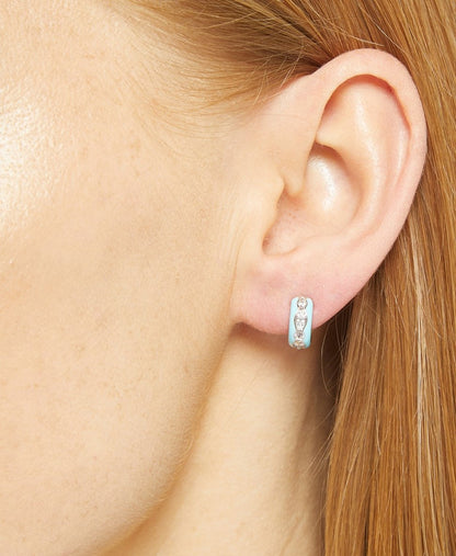 Lawrence Grey Jewelry Obručové náušnice Stříbrná 3