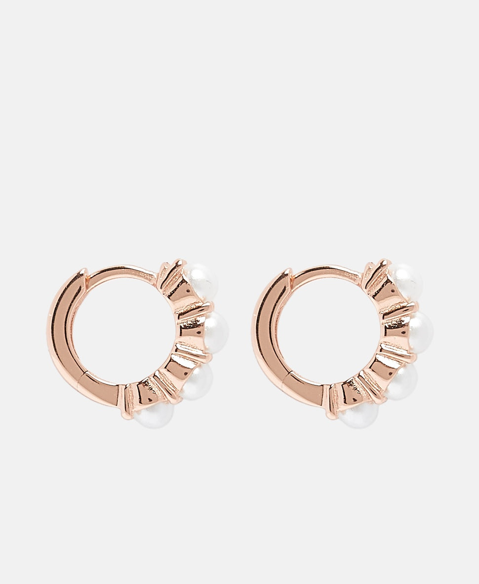 Lawrence Grey Jewelry Obručové náušnice Růžově zlatá 2
