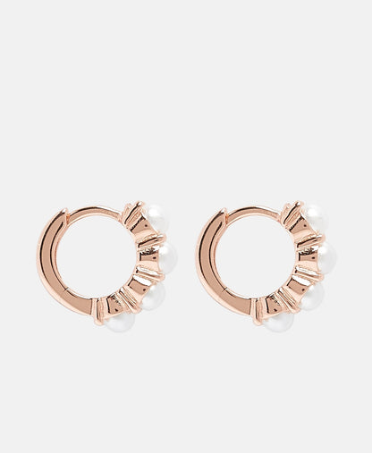 Lawrence Grey Jewelry Obručové náušnice Růžově zlatá 2