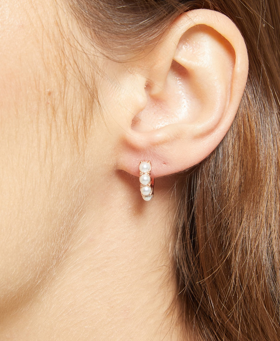 Lawrence Grey Jewelry Obručové náušnice Růžově zlatá 3