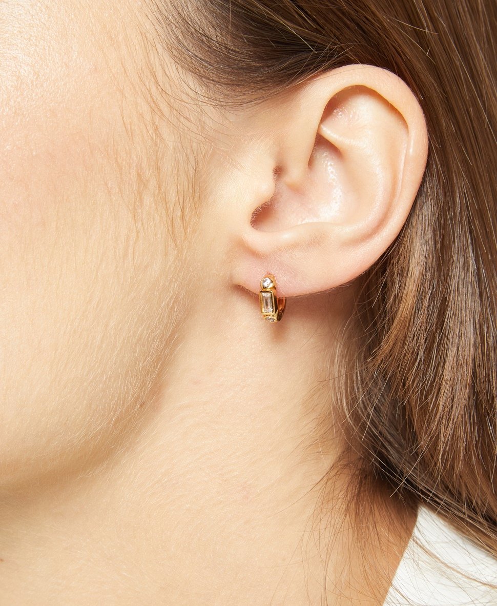 Lawrence Grey Jewelry Obručové náušnice Zlatá 3