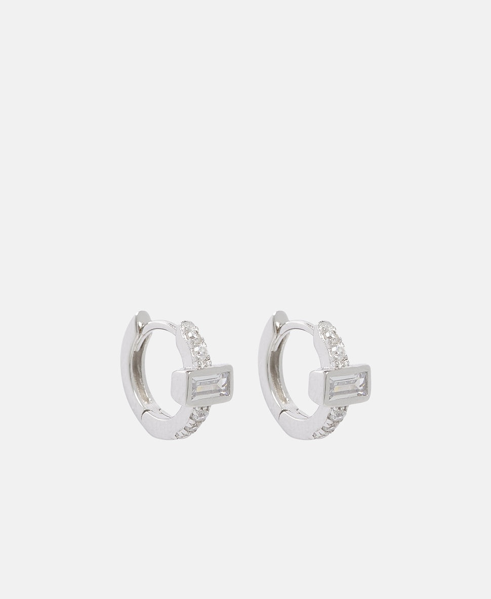 Lawrence Grey Jewelry Obručové náušnice Stříbrná 1