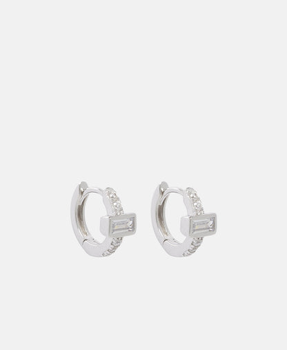 Lawrence Grey Jewelry Obručové náušnice Stříbrná 1