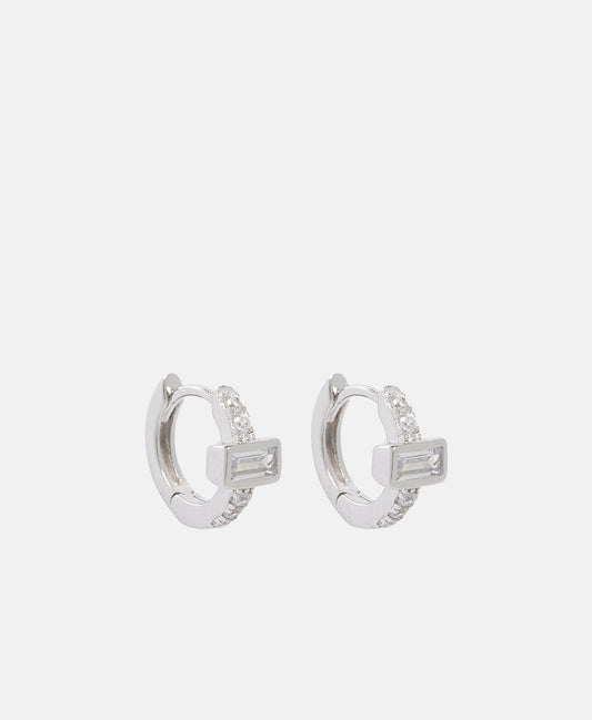 Lawrence Grey Jewelry Obručové náušnice Stříbrná 1