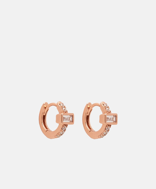 Lawrence Grey Jewelry Obručové náušnice Růžově zlatá 1