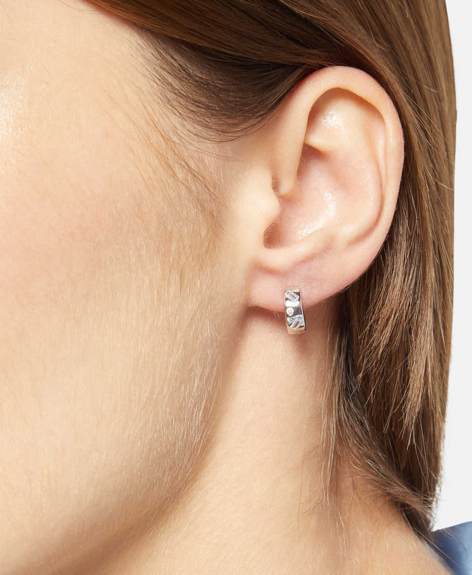 Lawrence Grey Jewelry Obručové náušnice Stříbrná 3