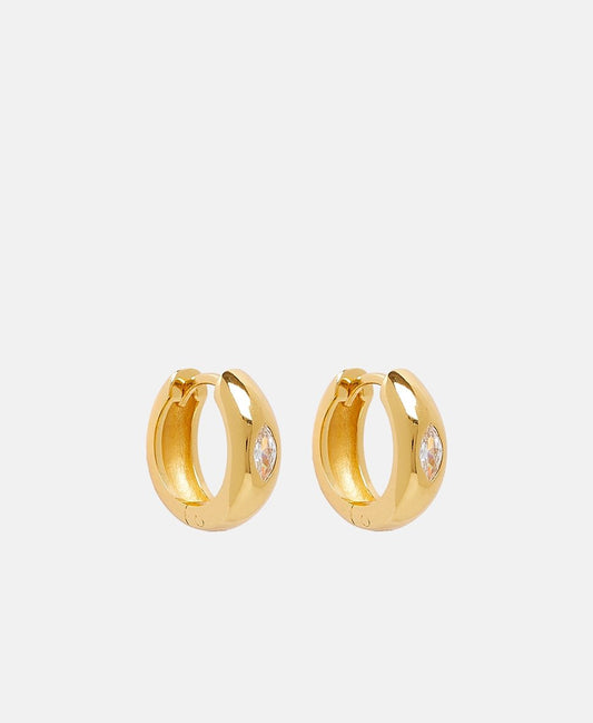 Lawrence Grey Jewelry Obručové náušnice Zlatá 1