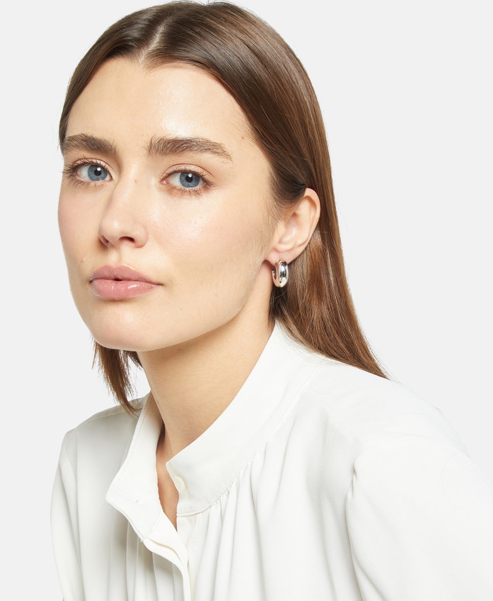 Lawrence Grey Jewelry Obručové náušnice Stříbrná 3