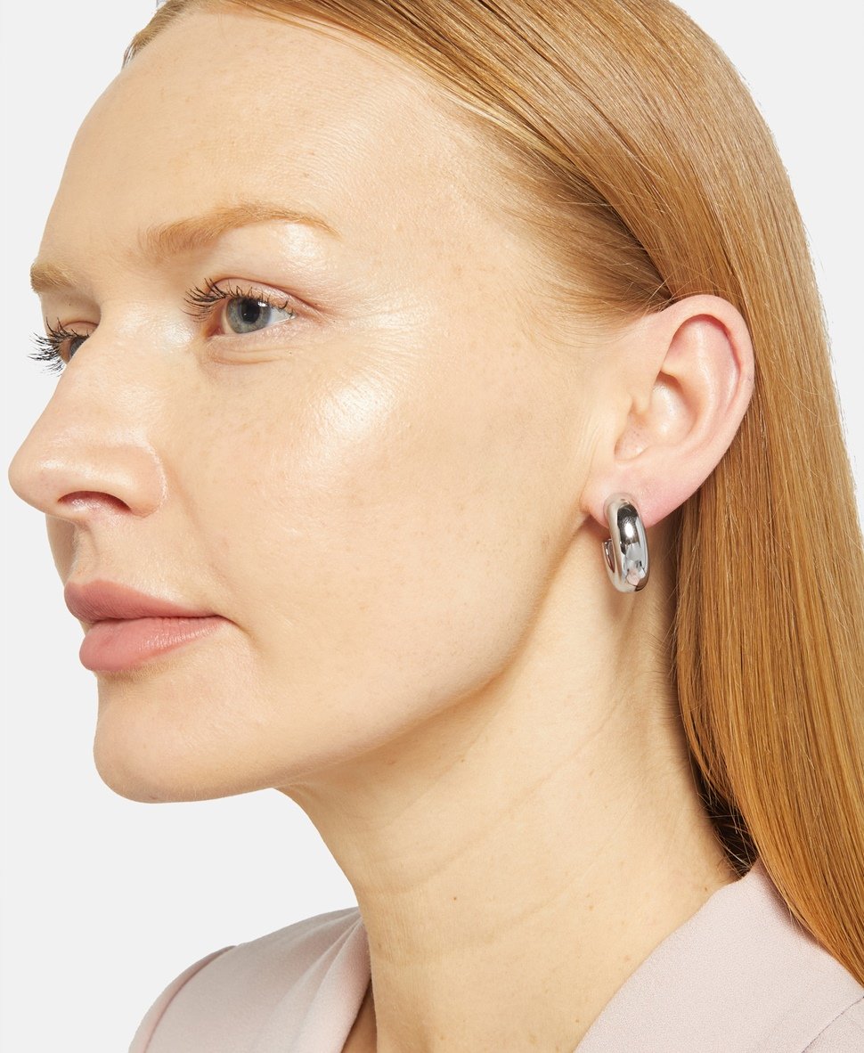 Lawrence Grey Jewelry Obručové náušnice Stříbrná 3