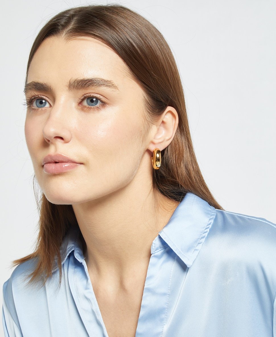 Lawrence Grey Jewelry Obručové náušnice Zlatá 3