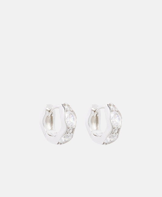 Lawrence Grey Jewelry Obručové náušnice Stříbrná 1
