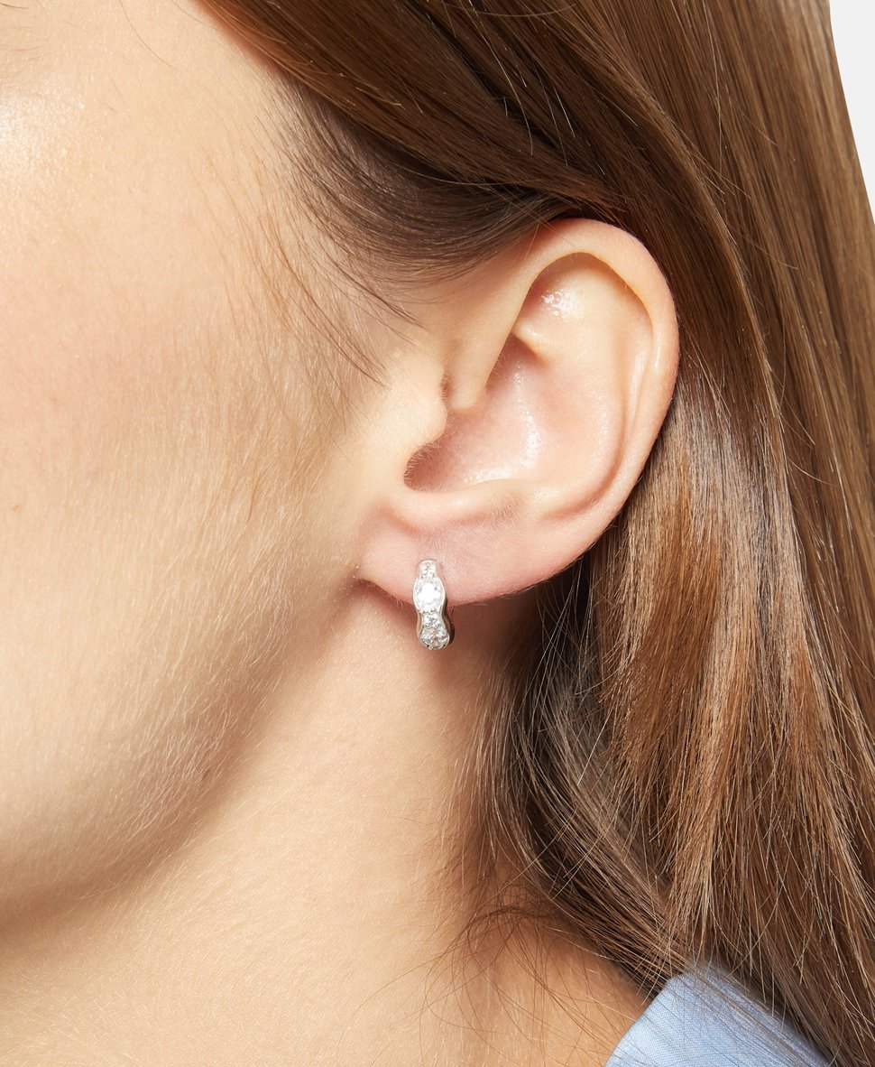 Lawrence Grey Jewelry Obručové náušnice Stříbrná 3