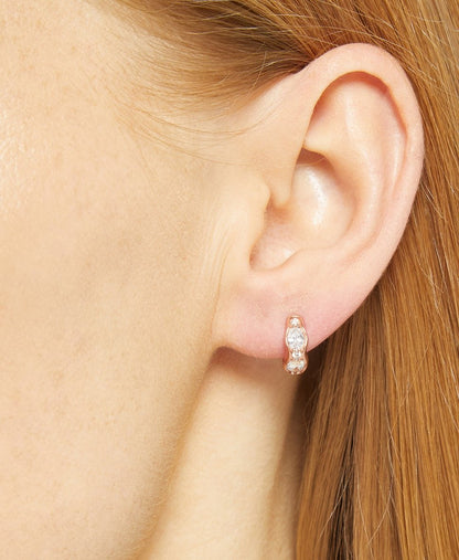 Lawrence Grey Jewelry Obručové náušnice Růžově zlatá 3