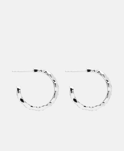 Lawrence Grey Jewelry Obručové náušnice Stříbrná 2