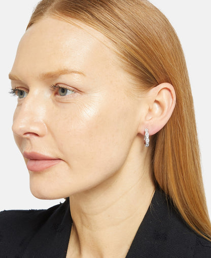 Lawrence Grey Jewelry Obručové náušnice Stříbrná 3