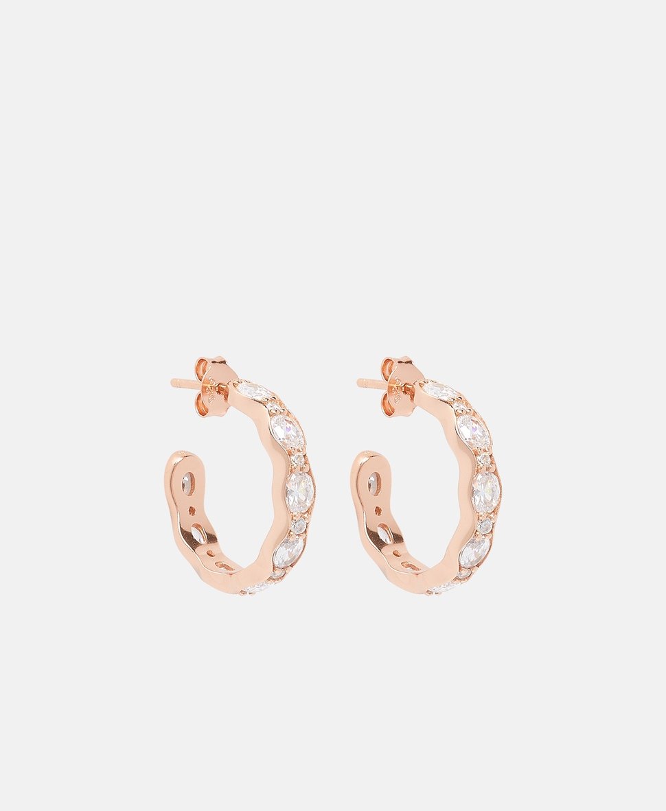 Lawrence Grey Jewelry Obručové náušnice Růžově zlatá 1