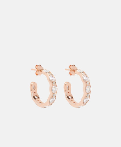 Lawrence Grey Jewelry Obručové náušnice Růžově zlatá 1