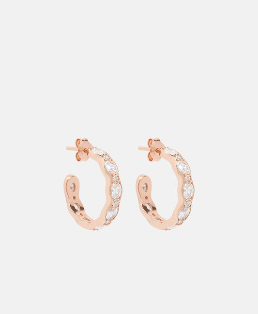 Lawrence Grey Jewelry Obručové náušnice Růžově zlatá 1