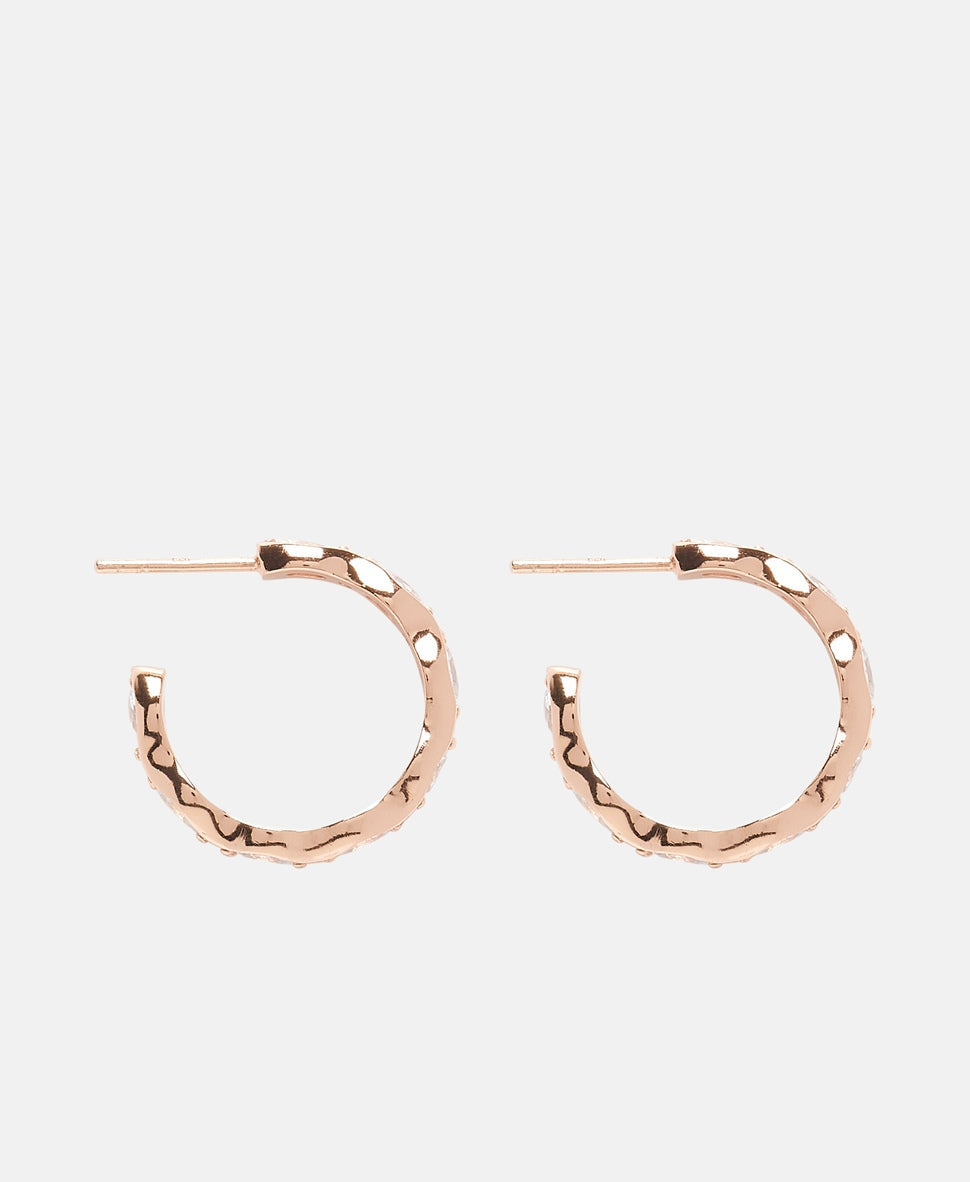 Lawrence Grey Jewelry Obručové náušnice Růžově zlatá 2