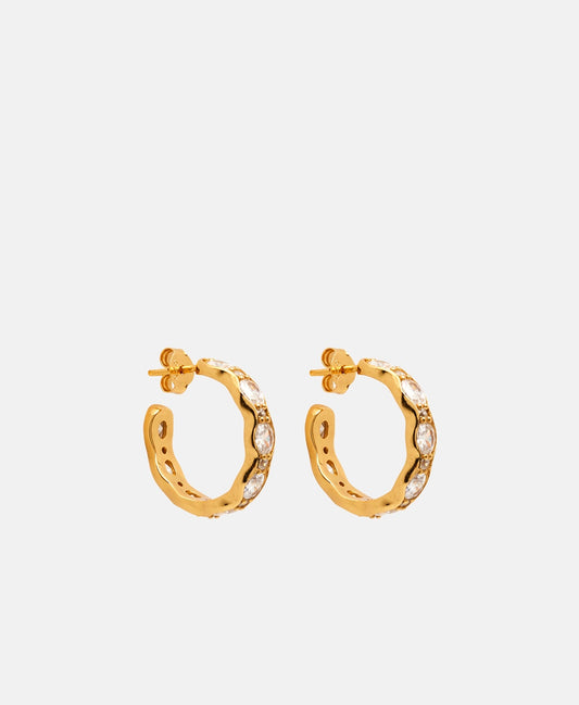 Lawrence Grey Jewelry Obručové náušnice Zlatá 1