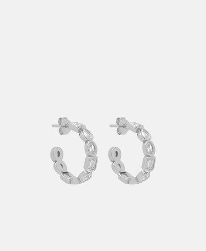 Lawrence Grey Jewelry Obručové náušnice Stříbrná 1