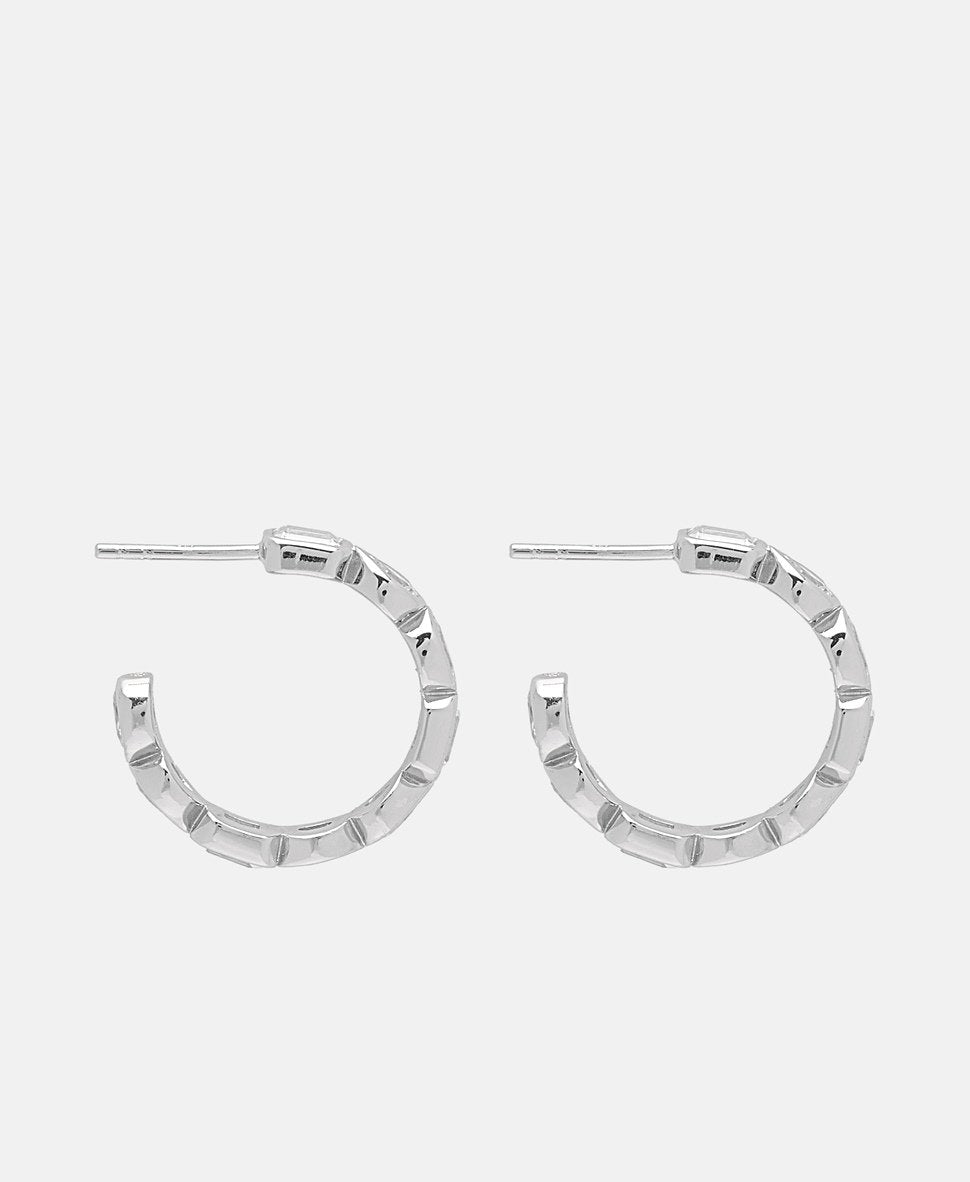 Lawrence Grey Jewelry Obručové náušnice Stříbrná 2