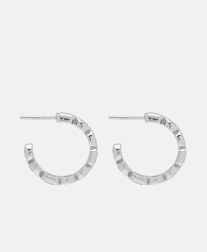 Lawrence Grey Jewelry Obručové náušnice Stříbrná 2