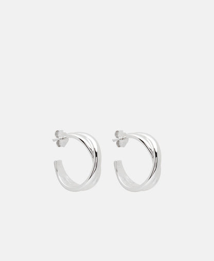 Lawrence Grey Jewelry Obručové náušnice Stříbrná 1