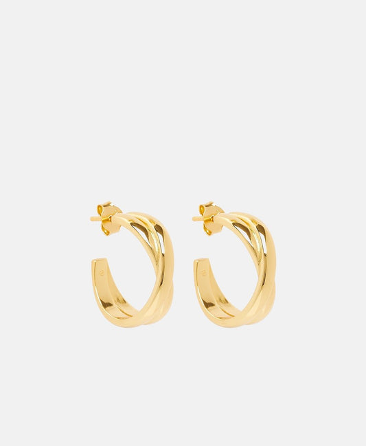 Lawrence Grey Jewelry Obručové náušnice Zlatá 1