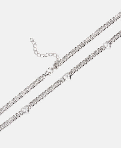 Lawrence Grey Jewelry řetízek s přívěskem Stříbrná 2