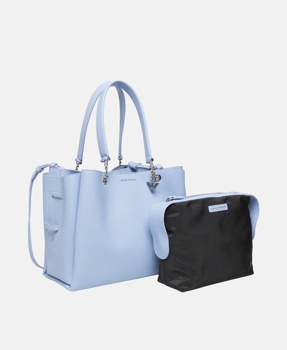 Emporio Armani kabelka tote Světle modrá 2